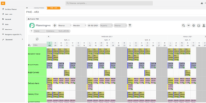 Vista per risorse in Gestione commessa PlanningPME