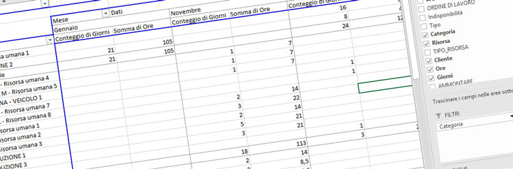 PlanningPME esporta pivot excel